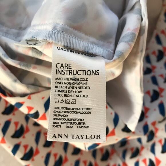 Ann Taylor size 6 Madison midi skirt stretchy geometric pattern - Picture 6 of 6